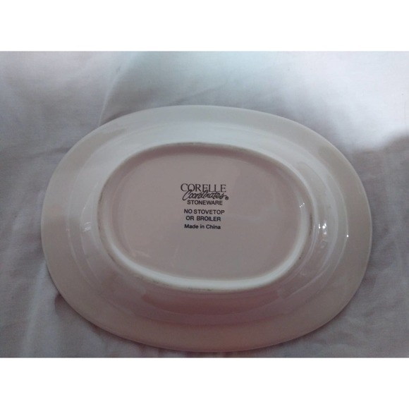 Corelle Coordinates stoneware abundance chutney gravy boat and saucer - Picture 7 of 7